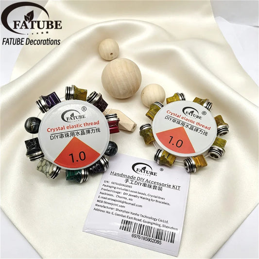 FATUBE Snake Skin Pattern Resin Metal Spacer Beads DIY Handmade Bracelet Necklace Jewelry Making Loose Beads Supplies Kit