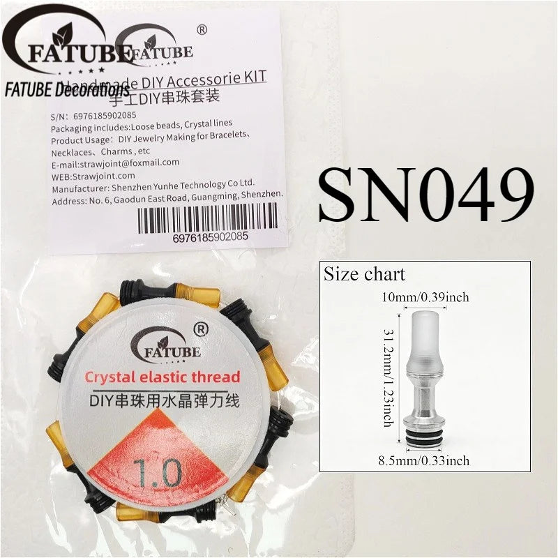 FATUBE Metal Plastic Spacer Beads DIY Bracelet Necklace Making Jewelry Accessories Handmade Craft Beads