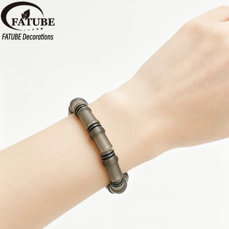 FATUBE DIY Tube Beads Bracelet Making Kit Metal Plastic Spacer Beads for Handmade Jewelry Supplies DIY Projects