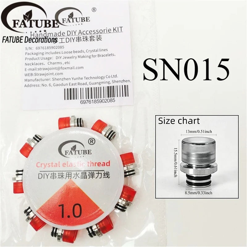 Multicolor Metal Acrylic Spacer Beads for DIY Bracelet Making Mixed Style Large Hole Loose Beads Accessories for Jewelry Making