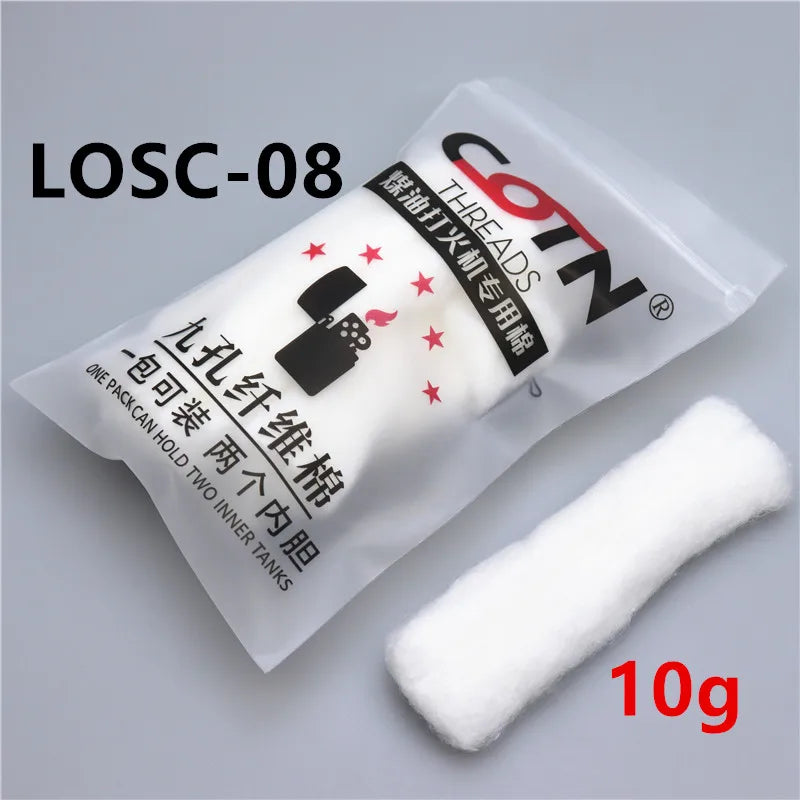 COTN THREADS Lighter Cotton Replacement Accessories Organic Oil‑Wicking Laces Sheet‑Shaped Cotton Balls Flint Stones