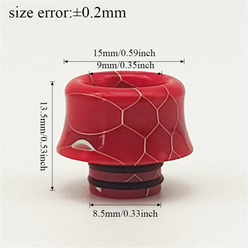 1PC 510 Drip Nozzle Resin Snake Pattern Straw Joint