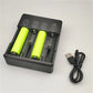 18650 Battery Charger USB Single/Dual/Four-Slot 3.7V Li-ion Universal Charger for Flashlights & Headlamps