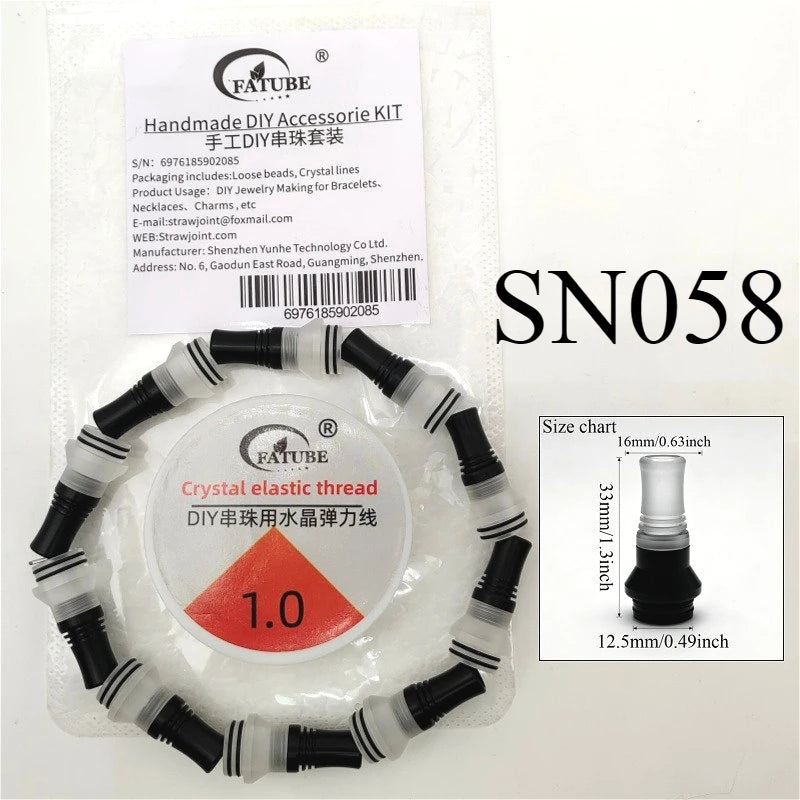FATUBE Metal Plastic Spacer Beads Kit Loose Spacer Beads Supplies For DIY Handmade Bracelet Necklace Jewelry Making