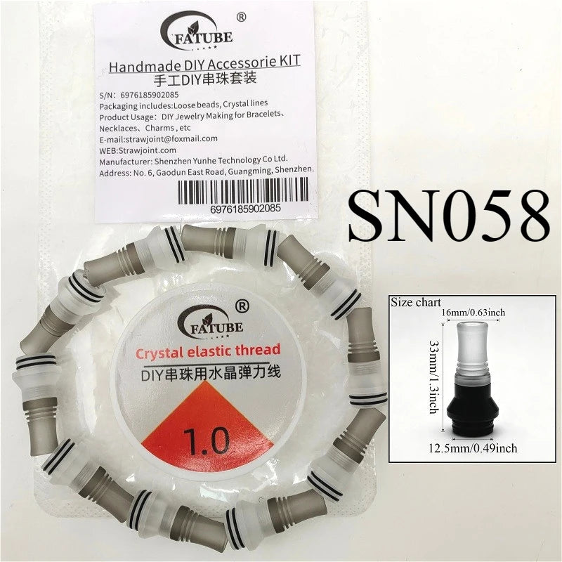 FATUBE Metal Plastic Spacer Beads Kit Loose Spacer Beads Supplies For DIY Handmade Bracelet Necklace Jewelry Making