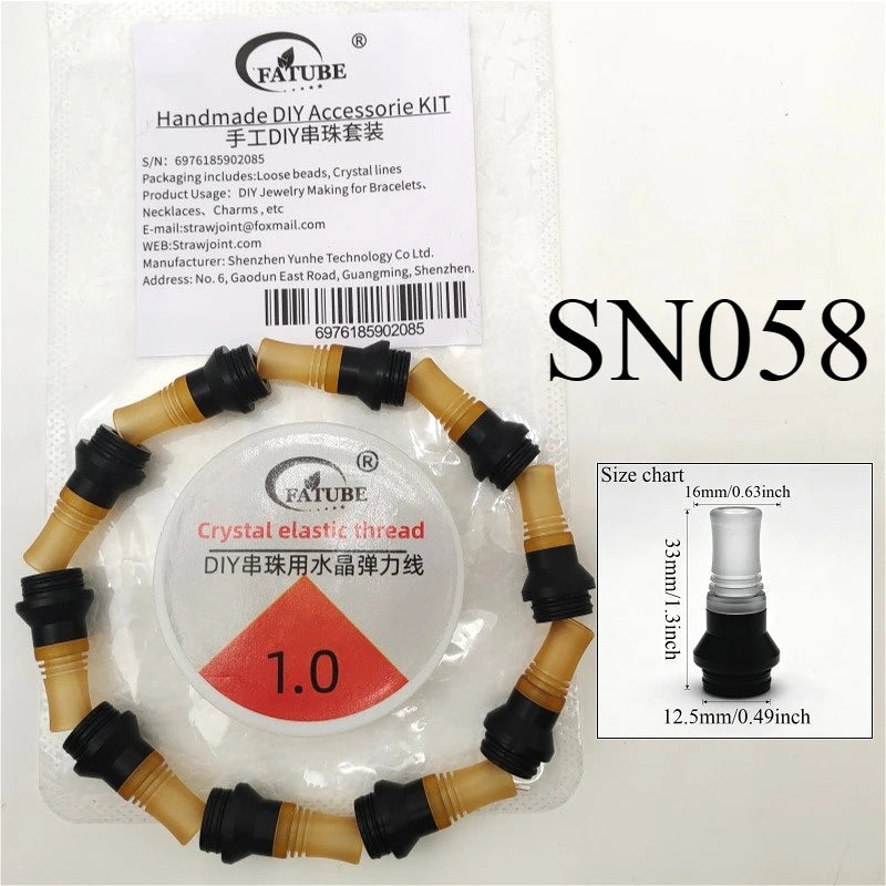 FATUBE Metal Plastic Spacer Beads Kit Loose Spacer Beads Supplies For DIY Handmade Bracelet Necklace Jewelry Making