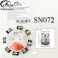 FATUBE Metal Resin Spacer Beads DIY Bracelet Jewelry Making Kit with 1.0mm Crystal Elastic Thread