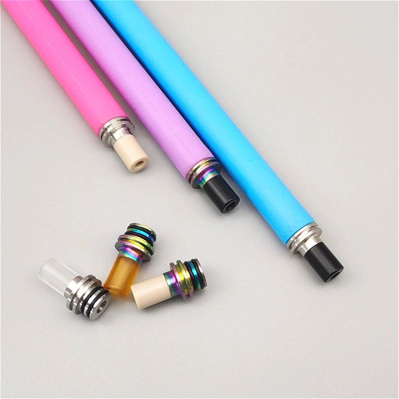 1PC 510 Stainless Steel Plastic POM PEI Drip Nozzle BP Mods Pioneer Straw Joint