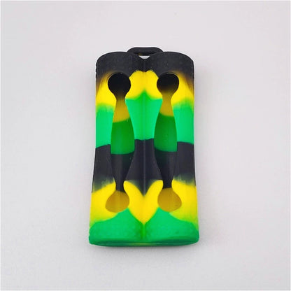 1PC 18650 Dual-Battery Silicone Sleeve, Storage & Decoration Anti-Slip Shockproof Protective Cover