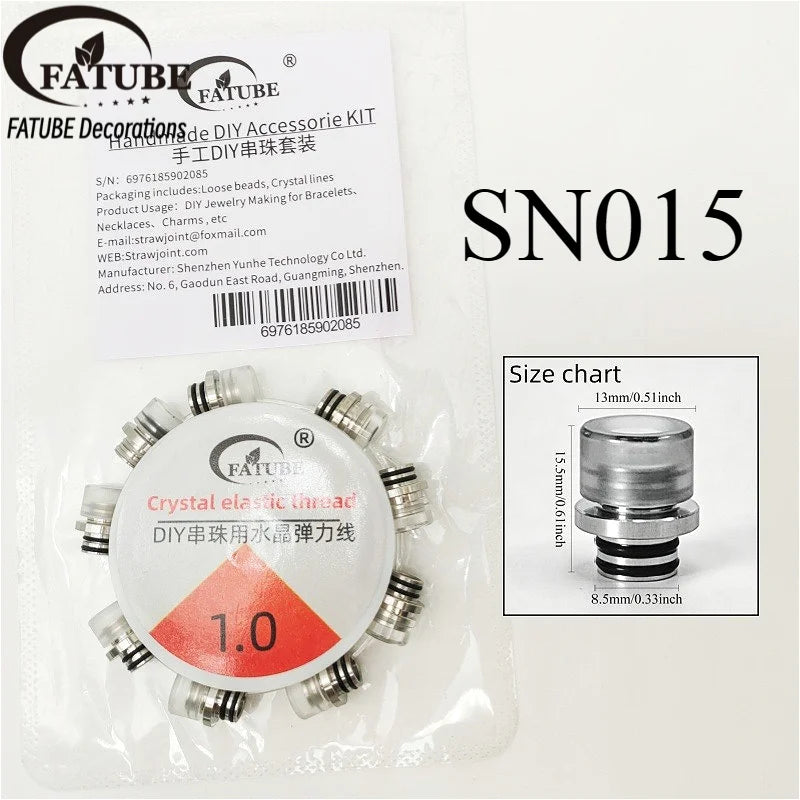 Multicolor Metal Acrylic Spacer Beads for DIY Bracelet Making Mixed Style Large Hole Loose Beads Accessories for Jewelry Making
