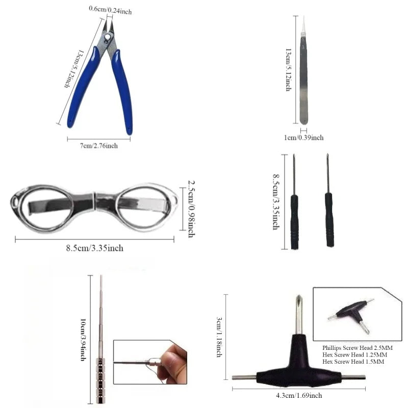Pirate V3 14 in 1 DIY Tool Set | Portable DIY Dripping Atomizer Coil Winding Tool Kit