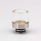 1PC 510 810 Mouthpiece with Filter Screen Stainless Steel Glass Wide-bore Straw Joint