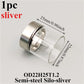 1PC Black Silver Multi-Size Semi-Steel Silo Straight Glass Tube Hardware Accessories