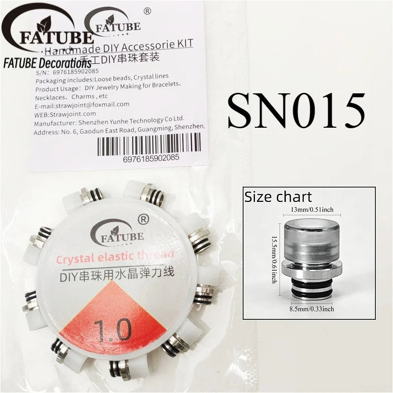 Multicolor Metal Acrylic Spacer Beads for DIY Bracelet Making Mixed Style Large Hole Loose Beads Accessories for Jewelry Making