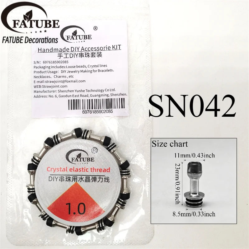 FATUBE DIY Bracelet Making Kit Metal Plastic Spacer Beads Handmade Jewelry Making Supplies for Bracelet Necklace Charms