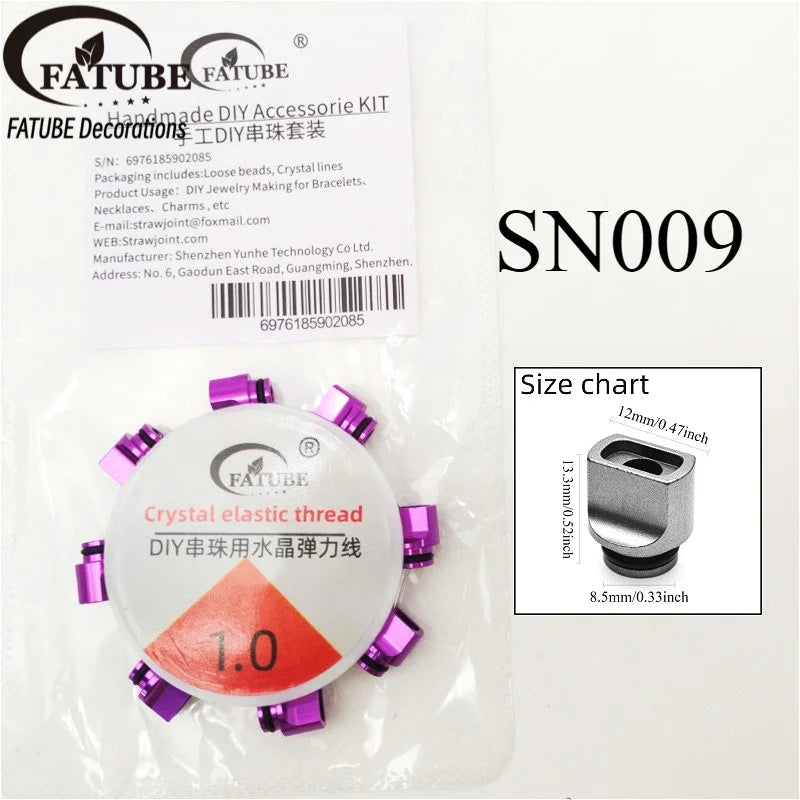 FATUBE Multicolor Irregular Aluminum Spacer Beads Metal Loose Beads DIY Bracelet Making Parts Handmade Steampunk Jewelry Part