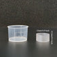 Plastic High Temperature Glossy Tube with Measuring Cup - For Measuring/Storing Small Amounts of Liquid