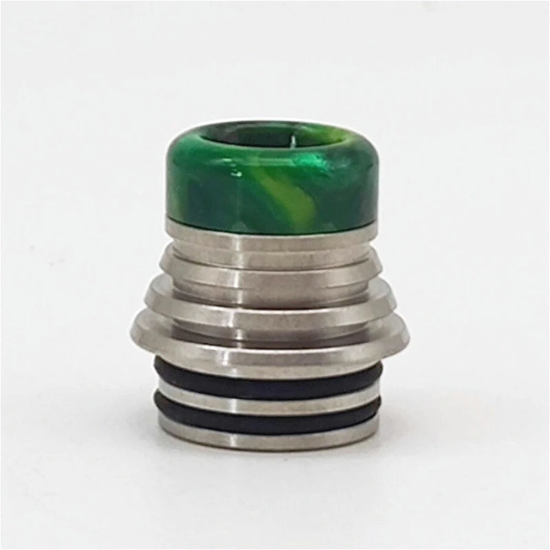 1PC 510 810 Drip Nozzle Tower Shaped Stainless Steel Resin PEI Straw Joint