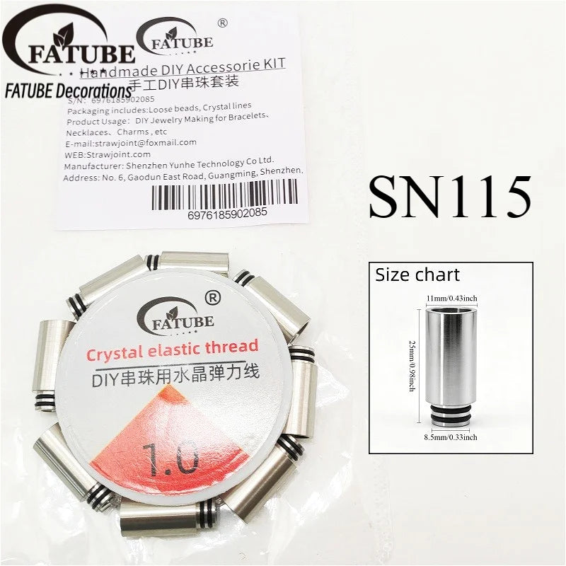 FATUBE Mixed Style Metal Plastic Beads DIY Jewelry Accessories for Bracelets, Necklaces, Personalized Gifts & DIY Projects