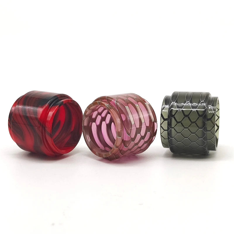 Honeycomb Marbled Resin Cylinder Sleeve Round Tabletop Display Stand DIY Craft Ornament Accessories for TFV12 Prince 8ml