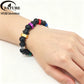 FATUBE Mixed Color Aluminum & Glossy Black Round Ball Spacer Loose Beads for DIY Bracelet Handmade Jewelry Making Parts
