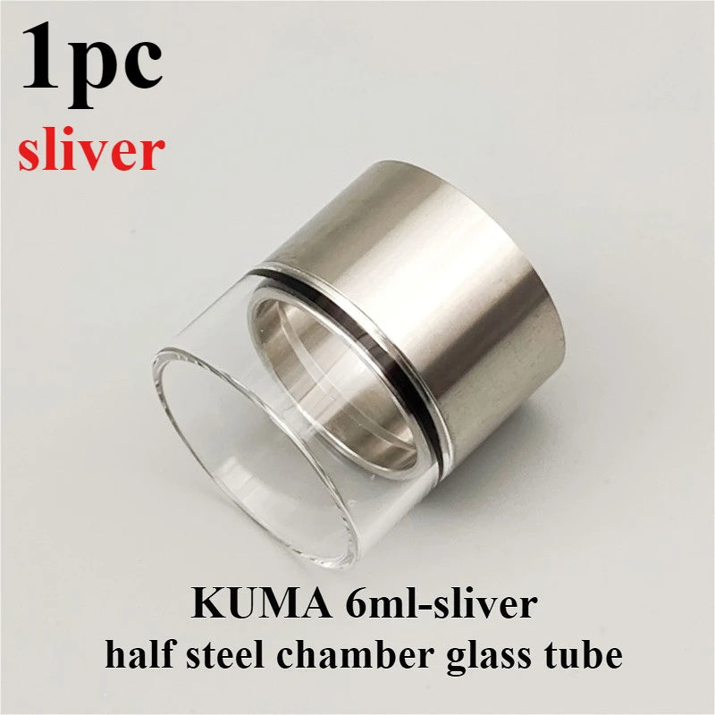 1PC Full steel chamber half steel chamber straight tube for KUMA 2ml 4.5ml 6ml KUMA nano Kit 2ml 6ml Hardware Accessories