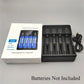 18650 Battery Charger USB Single/Dual/Four-Slot 3.7V Li-ion Universal Charger for Flashlights & Headlamps
