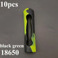 10PCS 18650 Lithium Battery Silicone Sleeve Non-Slip Shockproof Protective Cover