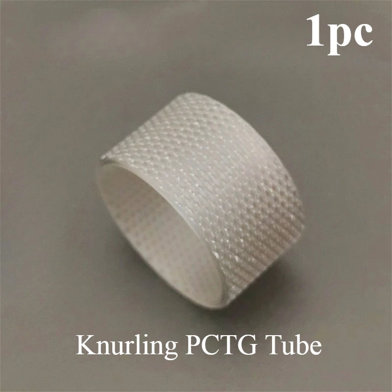 Clear Black Straight Bubble Glass Tube PCTG Glossy Knurling Tube for Kuma 2ml 4.5ml 6.5ml KUMA Combi Tank 2ml 4ml Accessory