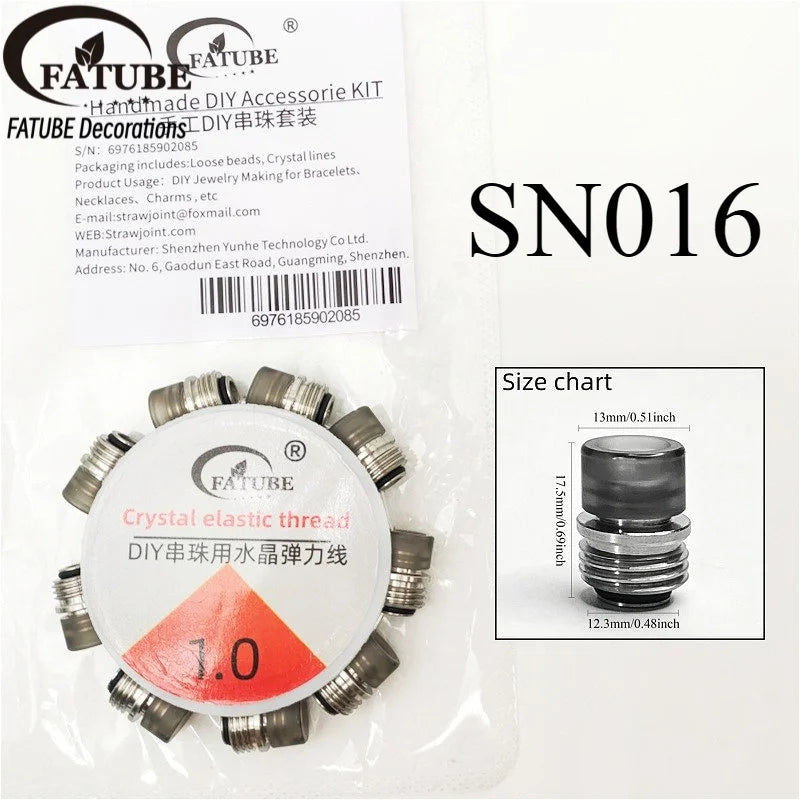FATUBE DIY Bracelet Making Beads Mixed Metal Acrylic Spacer Beads for Personalized Jewelry Handmade Gifts Necklaces DIY Projects