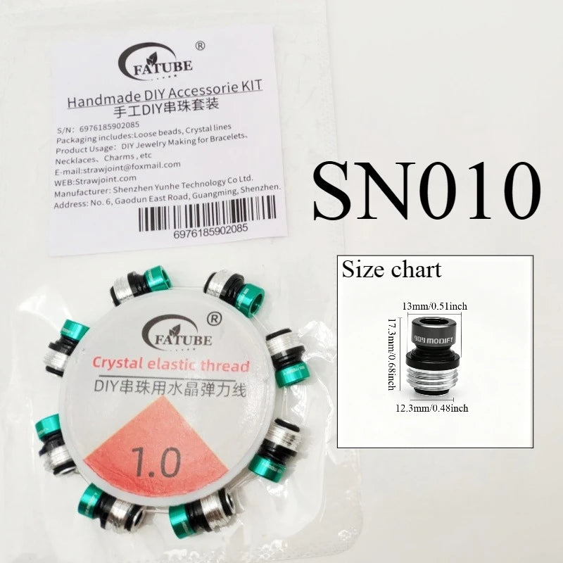 DIY Bracelet Making Spacer Beads Anodized Aluminum Screw Loose Beads for Jewelry Making Handmade Wristband Accessories