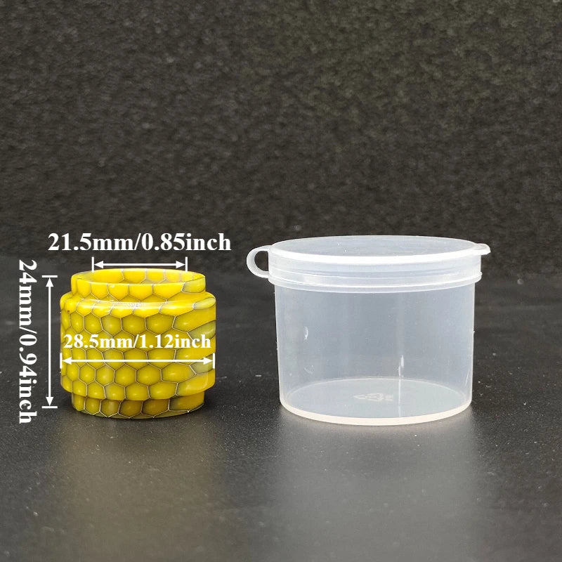 Honeycomb Marbled Resin Cylinder Sleeve Round Tabletop Display Stand DIY Craft Ornament Accessories for TFV12 Prince 8ml