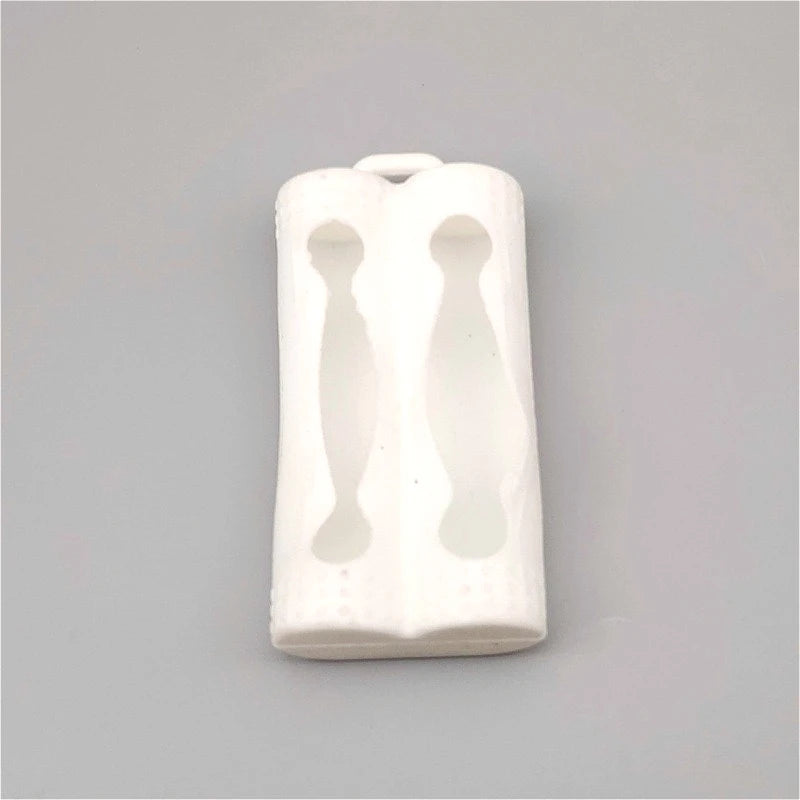 1PC 18650 Dual-Battery Silicone Sleeve, Storage & Decoration Anti-Slip Shockproof Protective Cover
