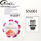 Multicolor Round Aluminum Loose Beads with Crystal Elastic Thread Handmade DIY Beading Kit for Bracelet Necklace Jewelry Making
