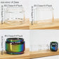 1set 3 in 1 Straight Bubble Glass Tube for Dead Rabbit RTA Machine Replacement Accessory