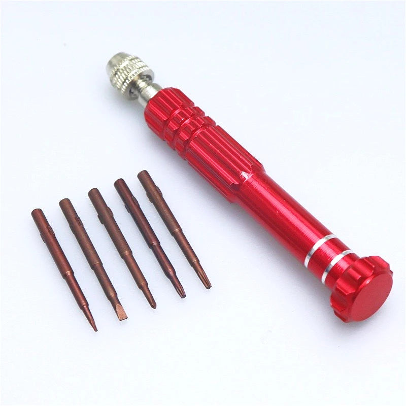 5-in-1 Multi-Functional Interchangeable-Head Non-Slip Screwdriver for Home/Workshop/Electronic Repair Tool
