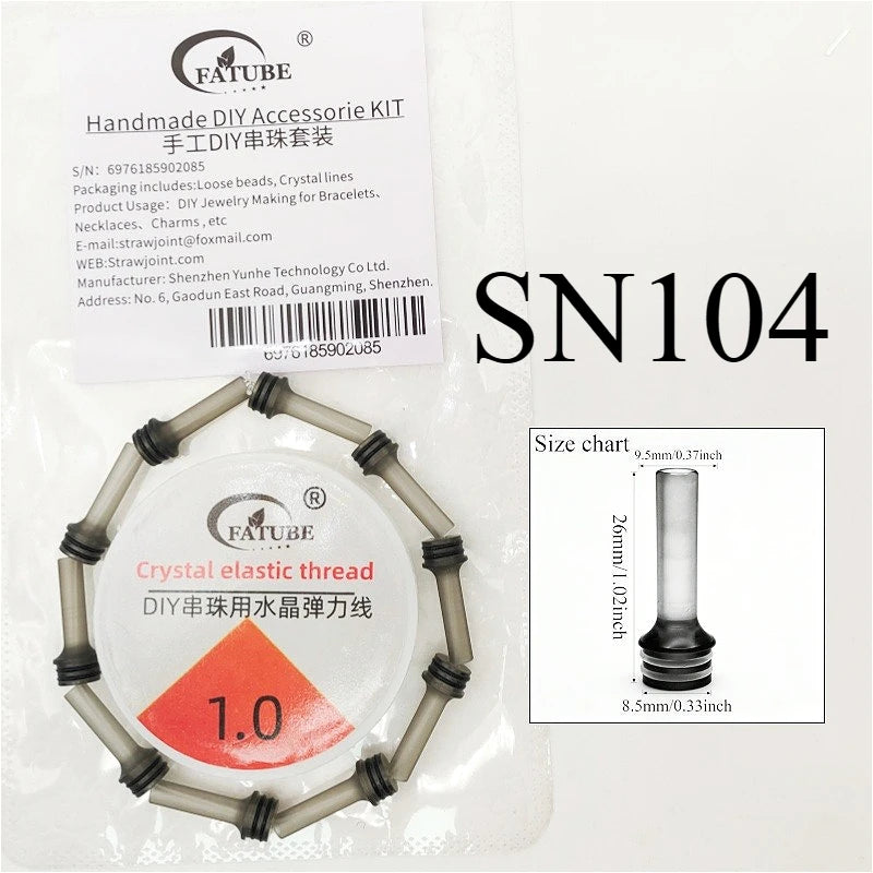 DIY Custom Jewelry Making Kit FATUBE Metal Plastic Spacer Beads Multi Color Loose Beads for Necklace With Crystal Elastic String