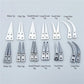 Ceramic Tweezers Tips Kit Stainless Steel Handle Anti-Static High Precision Replacement Tweezers Parts Set Tweezers Repair Tools