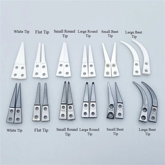 Ceramic Tweezers Tips Kit Stainless Steel Handle Anti-Static High Precision Replacement Tweezers Parts Set Tweezers Repair Tools