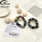 FATUBE Snake Skin Pattern Resin Metal Spacer Beads DIY Handmade Bracelet Necklace Jewelry Making Loose Beads Supplies Kit