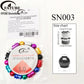 FATUBE DIY Jewelry Set Multicolor Thread Large Hole Aluminum Beads Elastic Thread For Handmade Bracelet Charm Craft Making