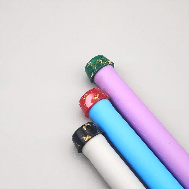 1PC 810 Resin Drip Nozzle with Gold Spots Straw Joint