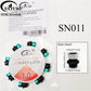 FATUBE Mixed Color Aluminum & Glossy Black Round Ball Spacer Loose Beads for DIY Bracelet Handmade Jewelry Making Parts