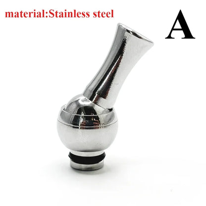 1PC 510 Stainless Steel Rotatable 360 Degrees Mouthpiece Straw Joint