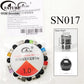 FATUBE Multicolor Acrylic & Stainless Steel Beads, DIY Jewelry Accessories for Bracelets, Necklaces, Charms and Handmade Crafts