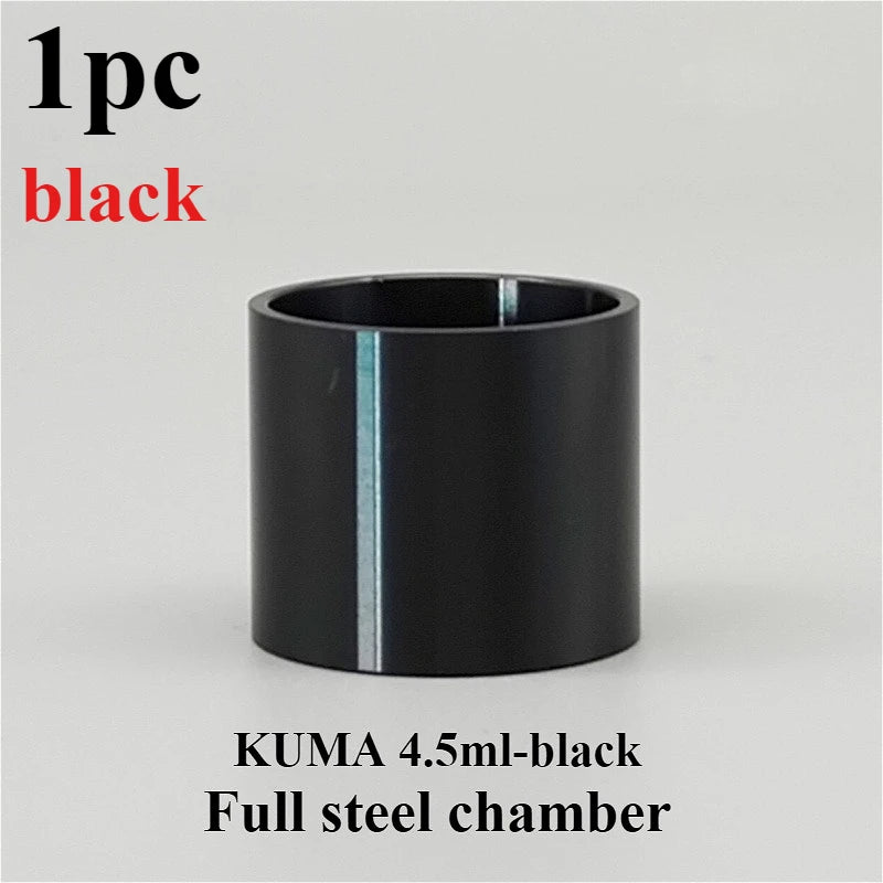 1PC Full steel chamber half steel chamber straight tube for KUMA 2ml 4.5ml 6ml KUMA nano Kit 2ml 6ml Hardware Accessories
