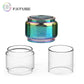 5PCS FATUBE Straight  Bubble Clear  Rainbow Spare GLASS TUBE Cup Independent Carton customized ( model or size U need)ABCD