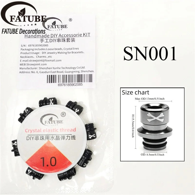 Multicolor Round Aluminum Loose Beads with Crystal Elastic Thread Handmade DIY Beading Kit for Bracelet Necklace Jewelry Making
