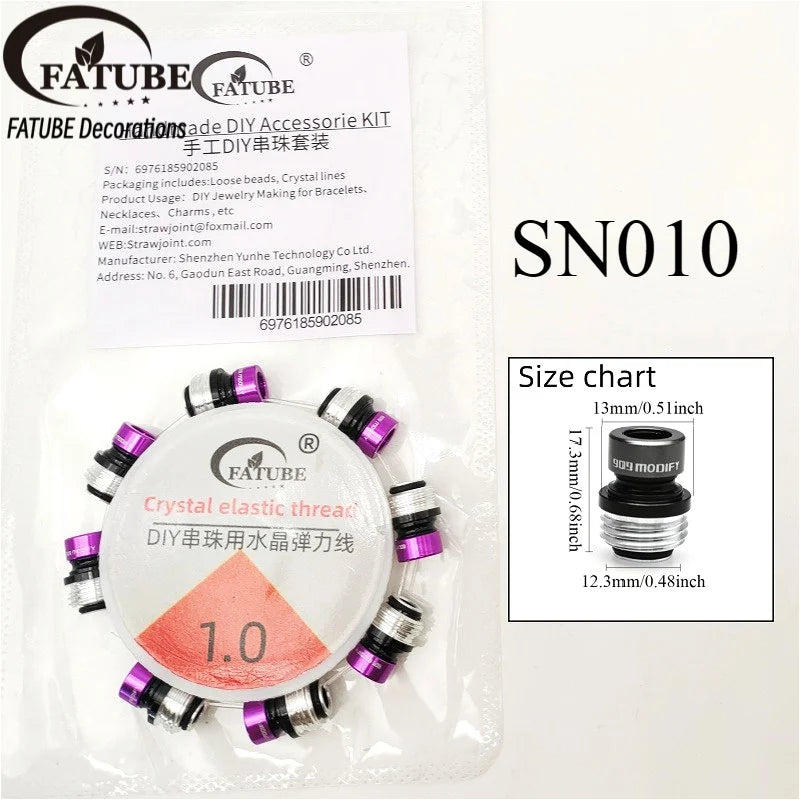 DIY Bracelet Making Spacer Beads Anodized Aluminum Screw Loose Beads for Jewelry Making Handmade Wristband Accessories