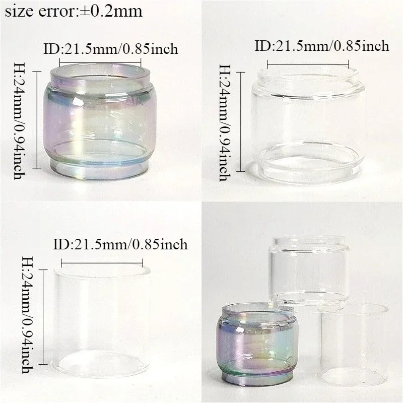 1set 3 in 1 Glass Tube for TFV12 PRINCE Stick Prince kit E-Priv X-Priv KIT T-Priv 3 mesh 24 RTA TF-RTA G4 Sub Ohm Tank